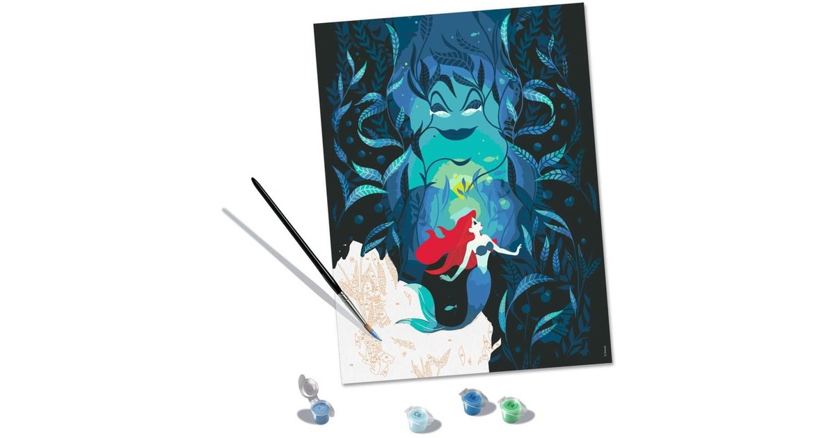 Ravensburger CreArt - Disney Arielle und Ursula, Malen