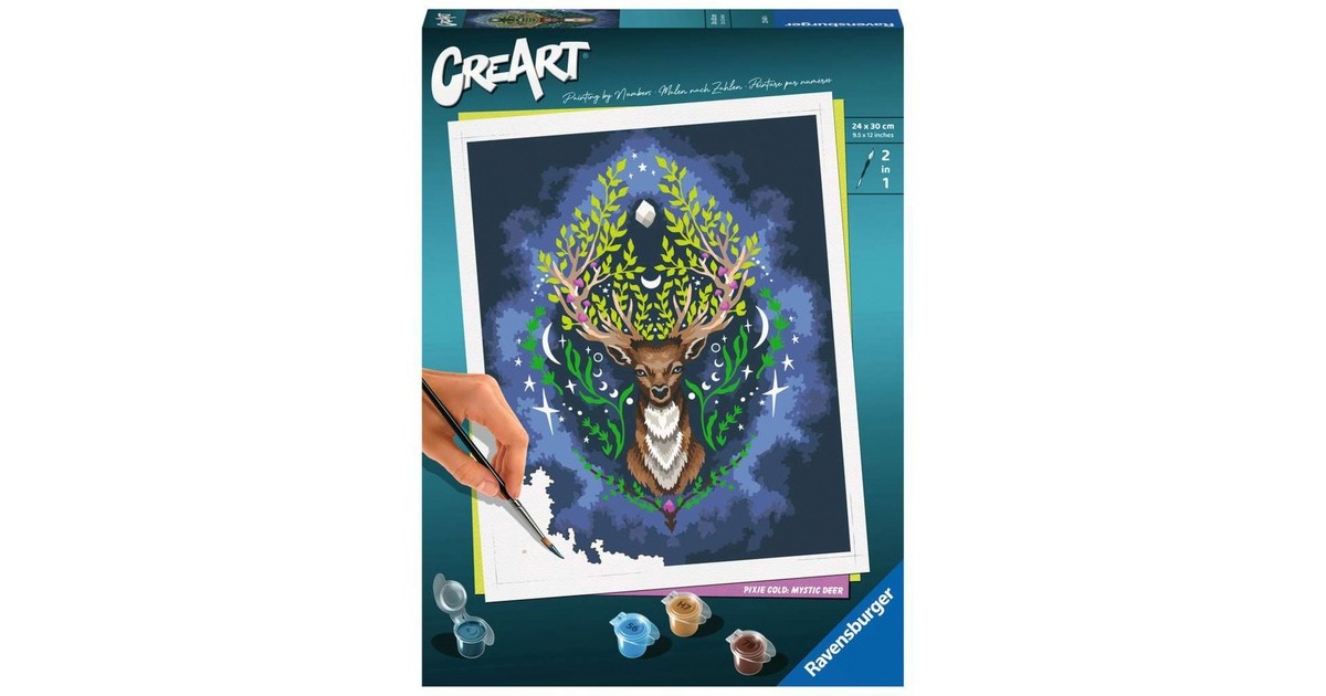 Ravensburger CreArt - Pixie Cold: Mystic Deer, Malen