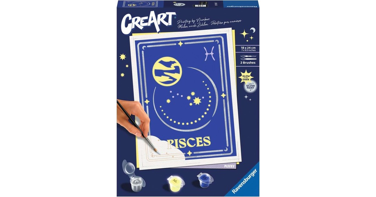 Ravensburger CreArt - Sternzeichen Fische, Malen