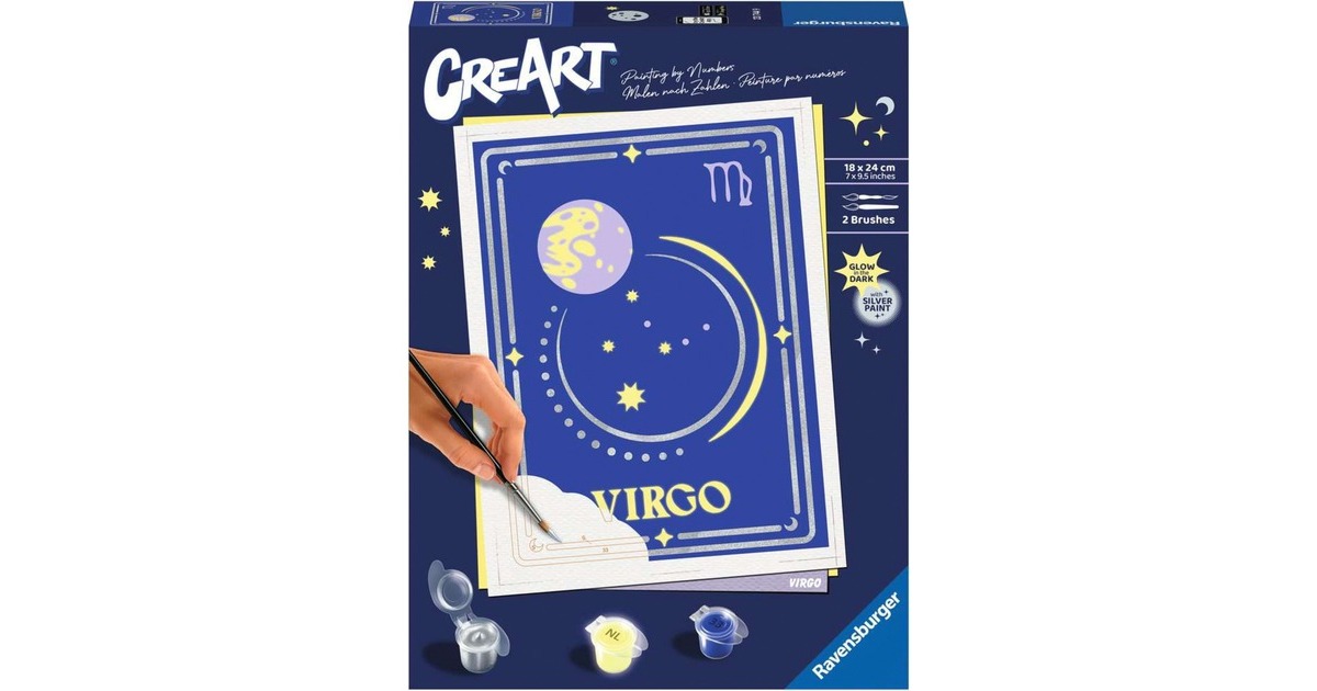 Ravensburger CreArt - Sternzeichen Jungfrau, Malen