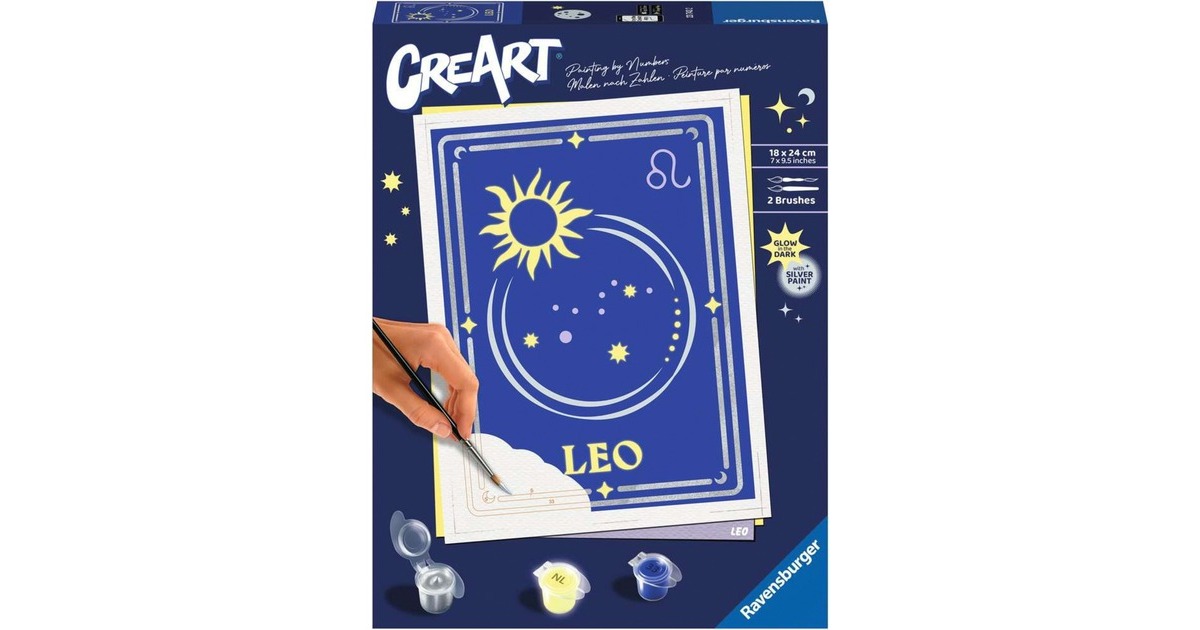 Ravensburger CreArt - Sternzeichen Löwe, Malen