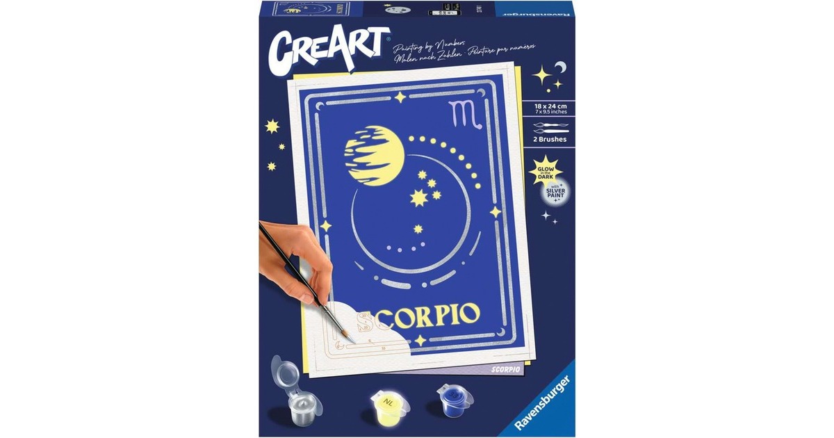 Ravensburger CreArt - Sternzeichen Skorpion, Malen