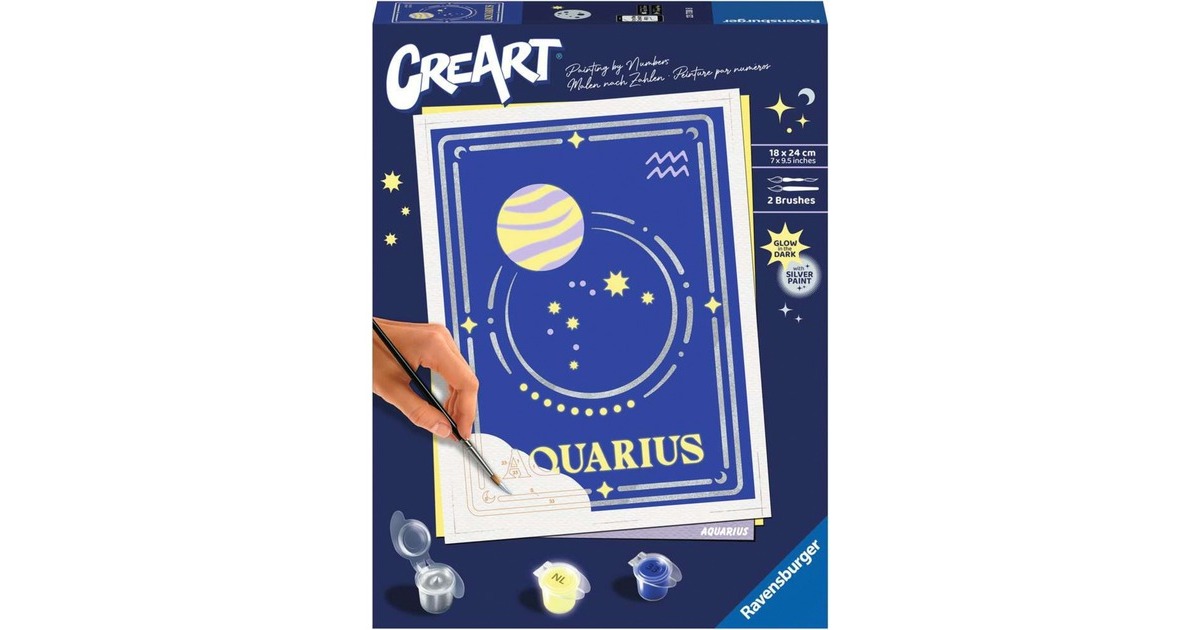 Ravensburger CreArt - Sternzeichen Wassermann, Malen