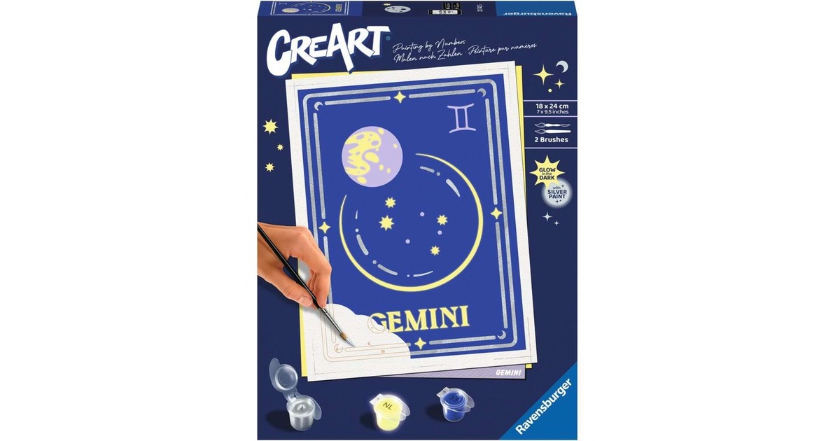 Ravensburger CreArt - Sternzeichen Zwillinge, Malen
