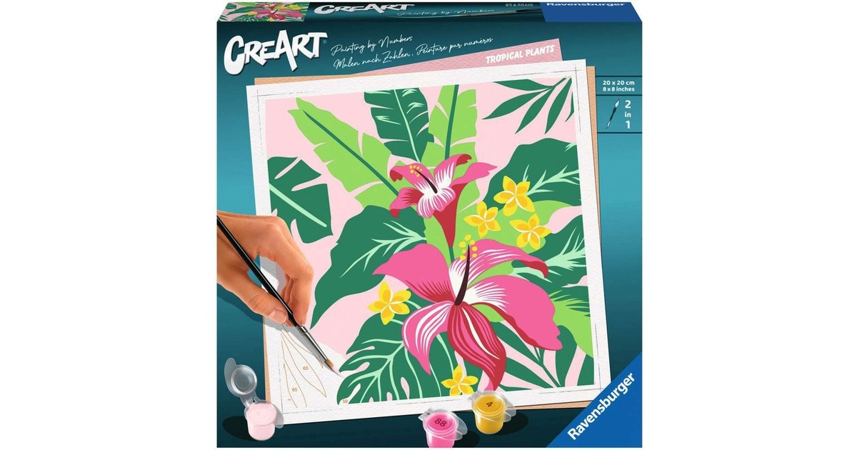 Ravensburger CreArt - Tropical Plants, Malen