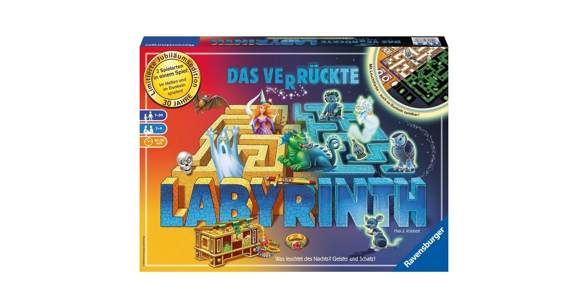 Ravensburger Das verrückte Labyrinth: 30 Jahre Jubiläumsedition, Brettspiel