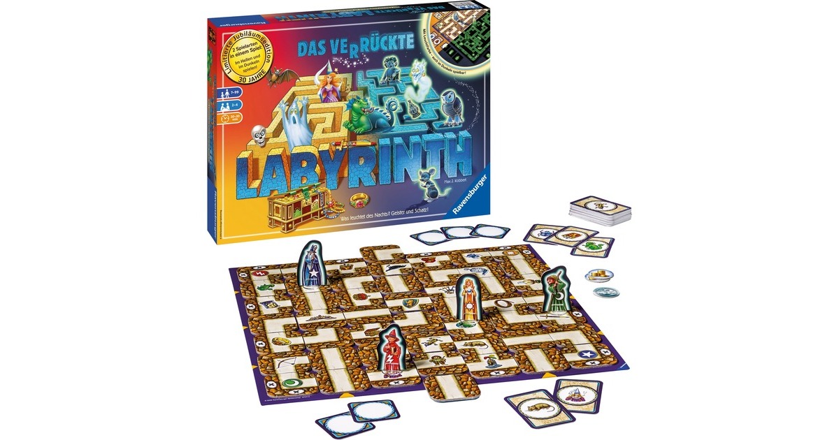 Ravensburger Das verrückte Labyrinth: 30 Jahre Jubiläumsedition, Brettspiel