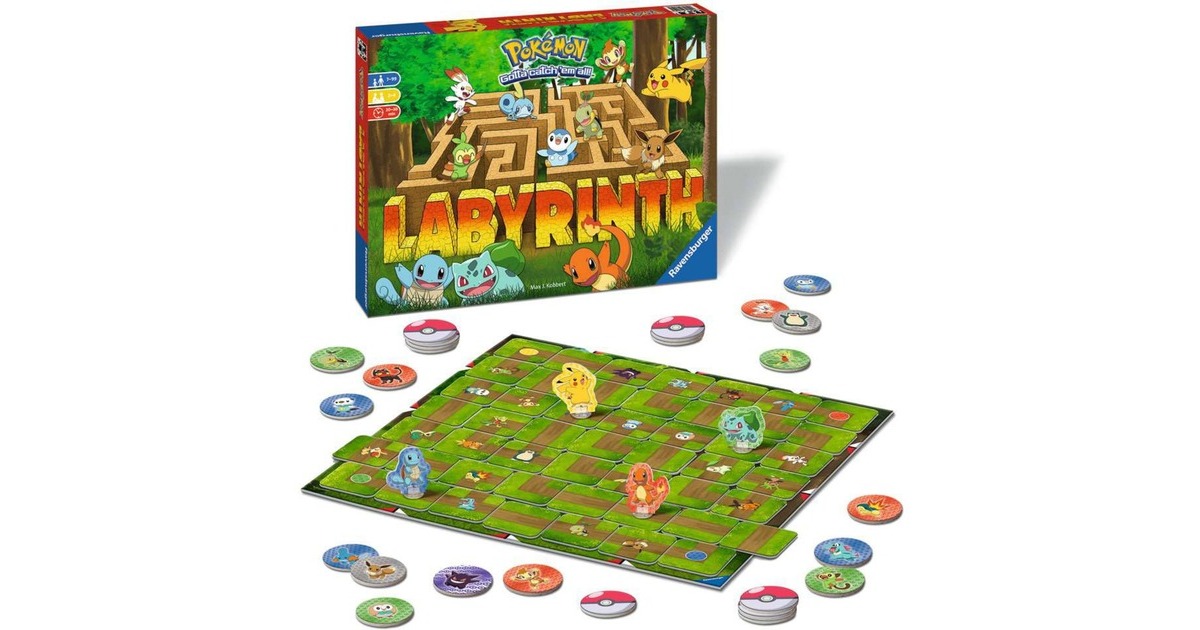 Ravensburger Das verrückte Labyrinth – Pokémon, Brettspiel