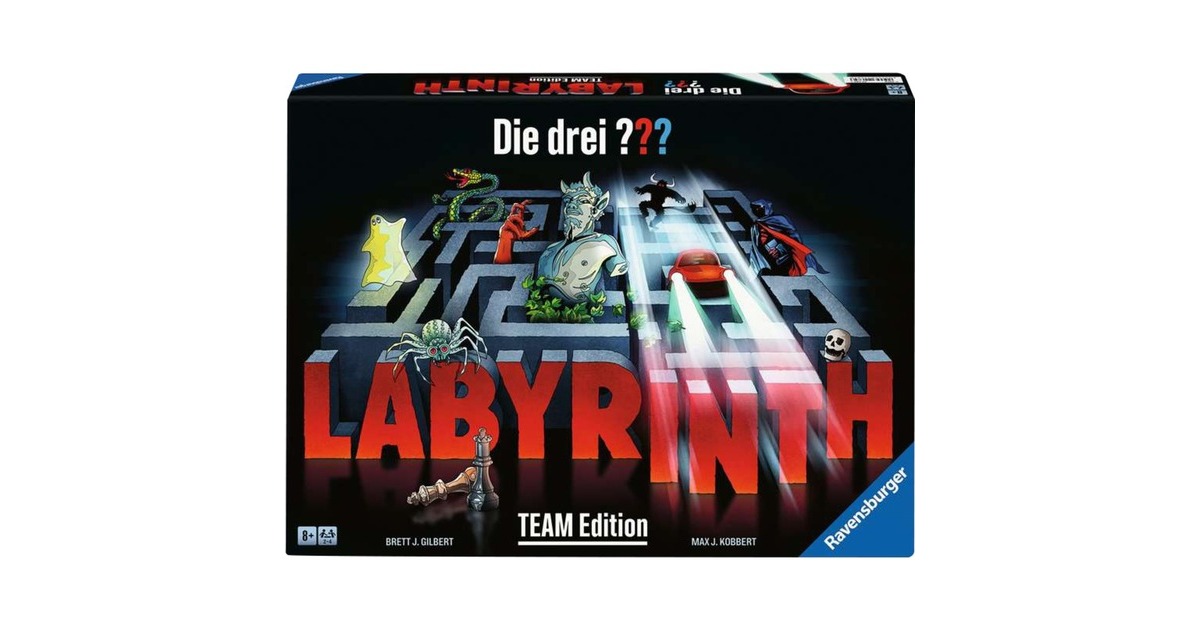 Ravensburger Die drei ??? Labyrinth - Team Edition, Brettspiel