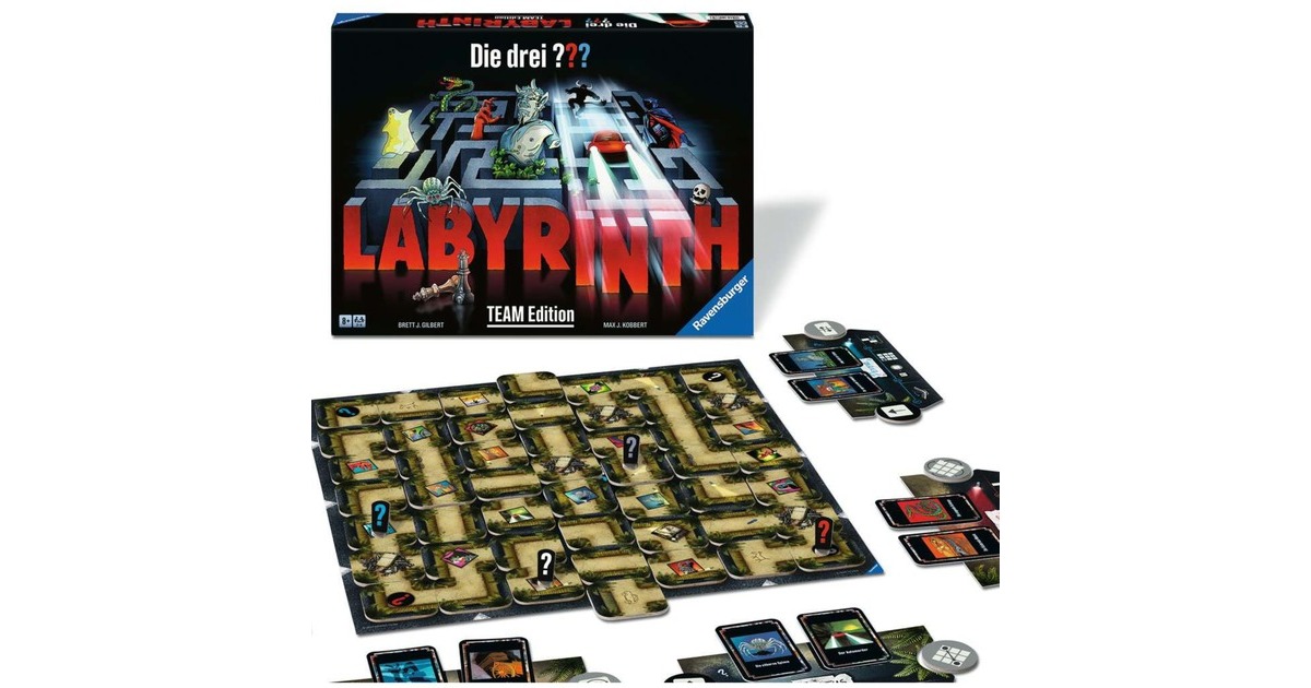 Ravensburger Die drei ??? Labyrinth - Team Edition, Brettspiel