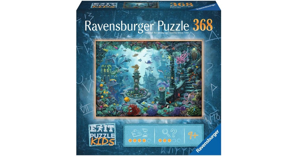 Ravensburger EXIT Puzzle Kids: Im Unterwasserreich(368 Teile)