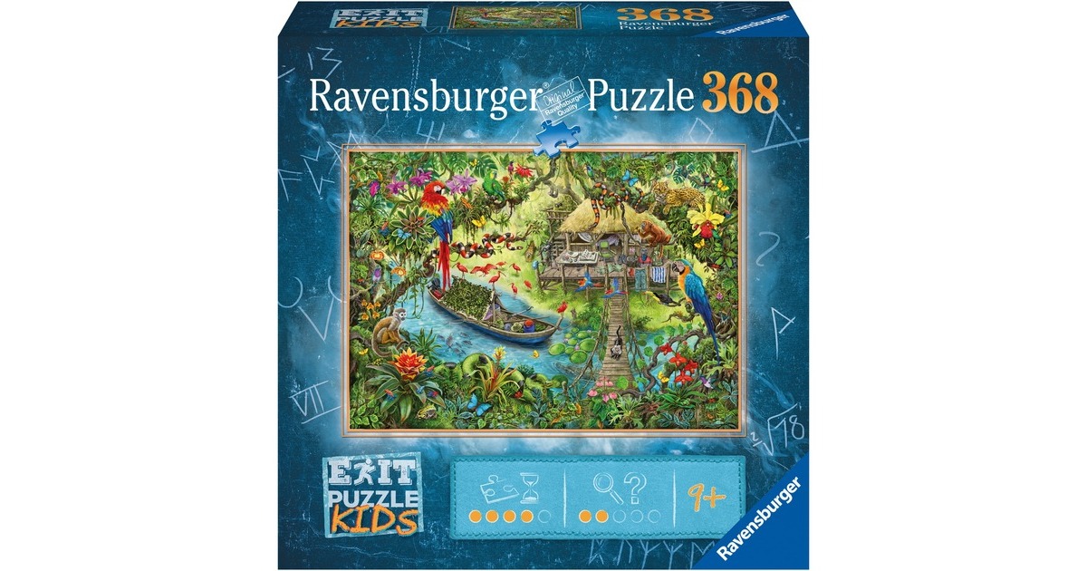 Ravensburger EXIT Puzzle Kids - Die Dschungelexpediton