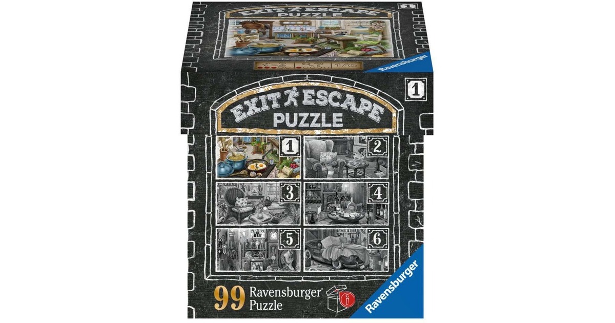 Ravensburger EXIT Puzzle: Im Gutshaus – Küche (99 Teile)