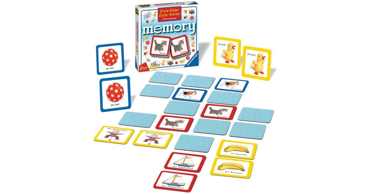 Ravensburger Erste Bilder - Erste Wörter memory, Gedächtnisspiel