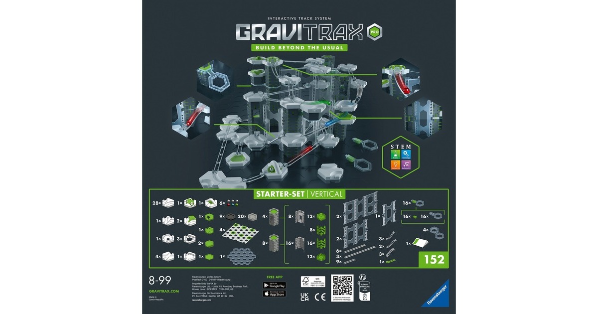 Ravensburger GraviTrax PRO Starter-Set Vertical, Bahn