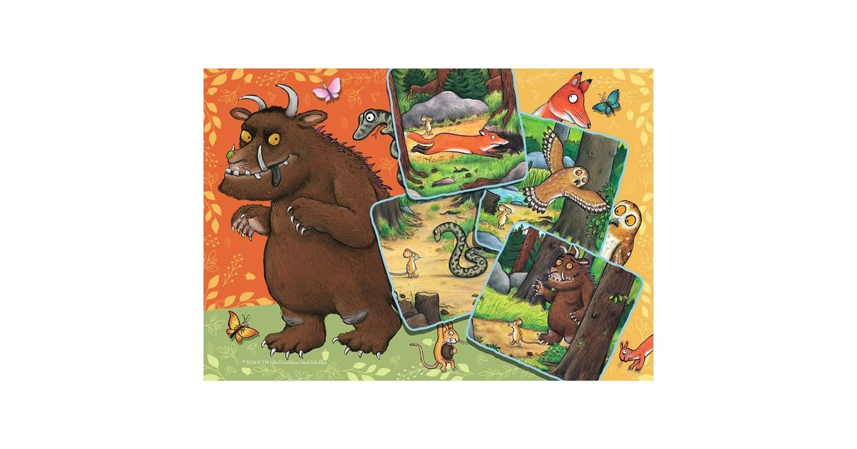 Ravensburger Kinderpuzzle 25 Jahre Grüffelo!(2x 24 Teile)