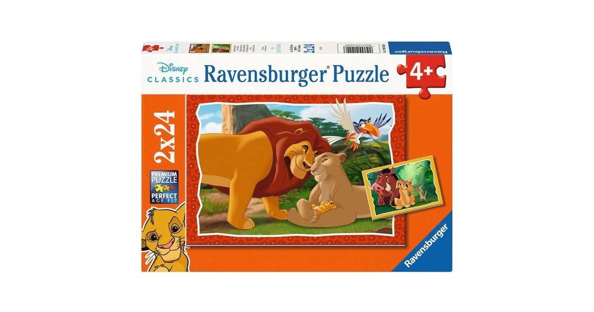 Ravensburger Kinderpuzzle Disney Classics Kreis des Lebens(2x 24 Teile)