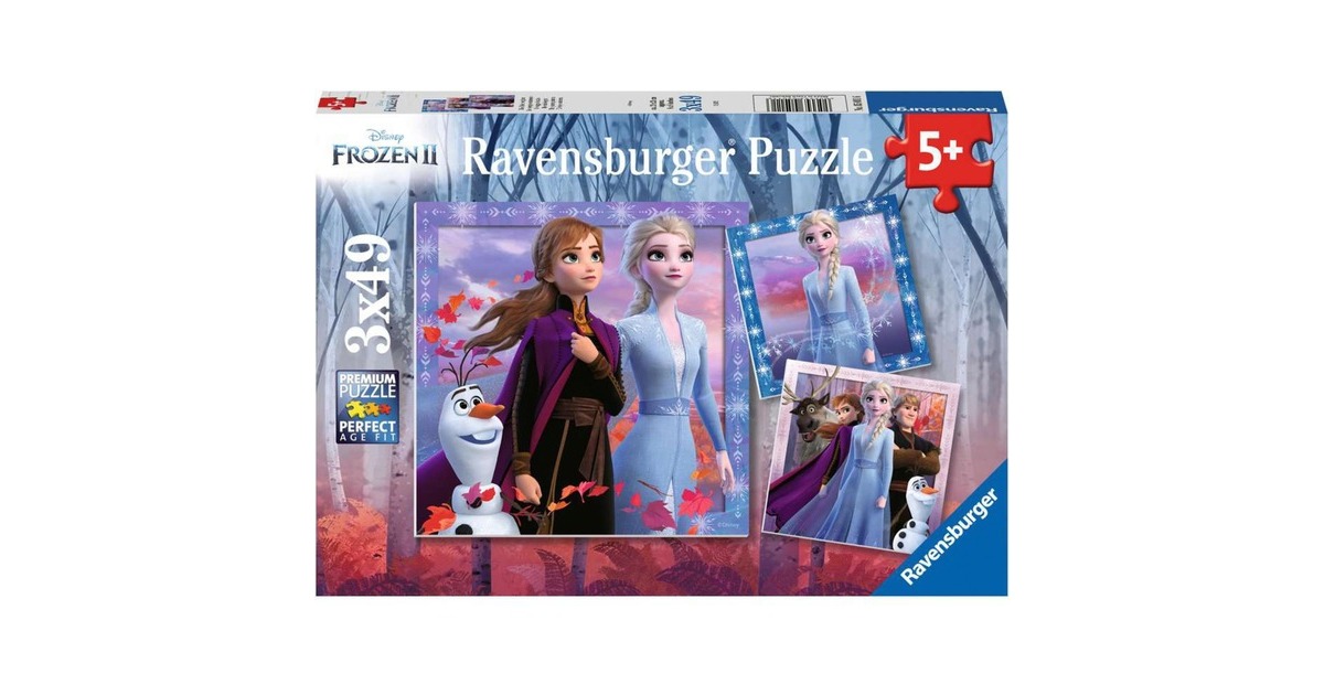 Ravensburger Kinderpuzzle Disney Frozen - Die Reise beginnt(3x 49 Teile)