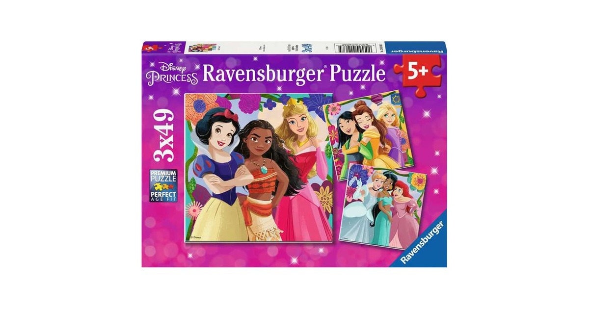 Ravensburger Kinderpuzzle Disney Princess Girl Power!(3x 49 Teile)