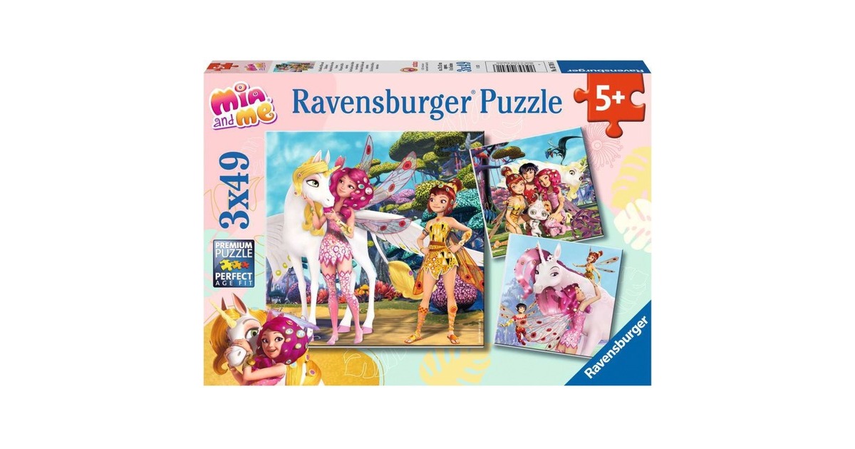 Ravensburger Kinderpuzzle Im Land der Elfen und Einhörner(3x 49 Teile)