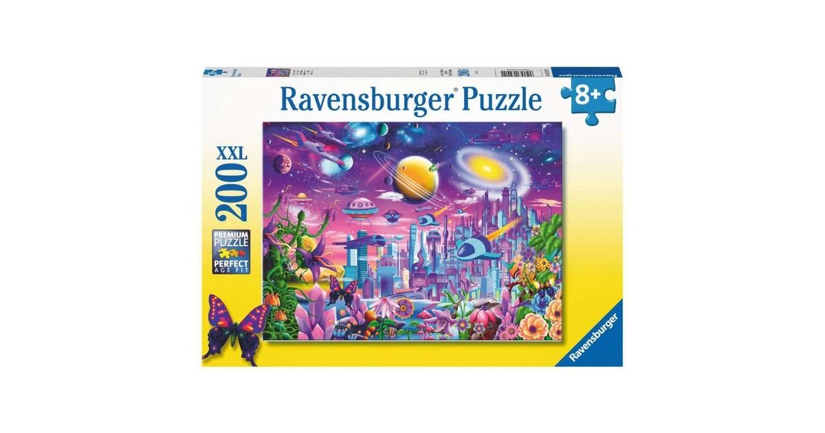 Ravensburger Kinderpuzzle Kosmische Stadt(200 Teile)