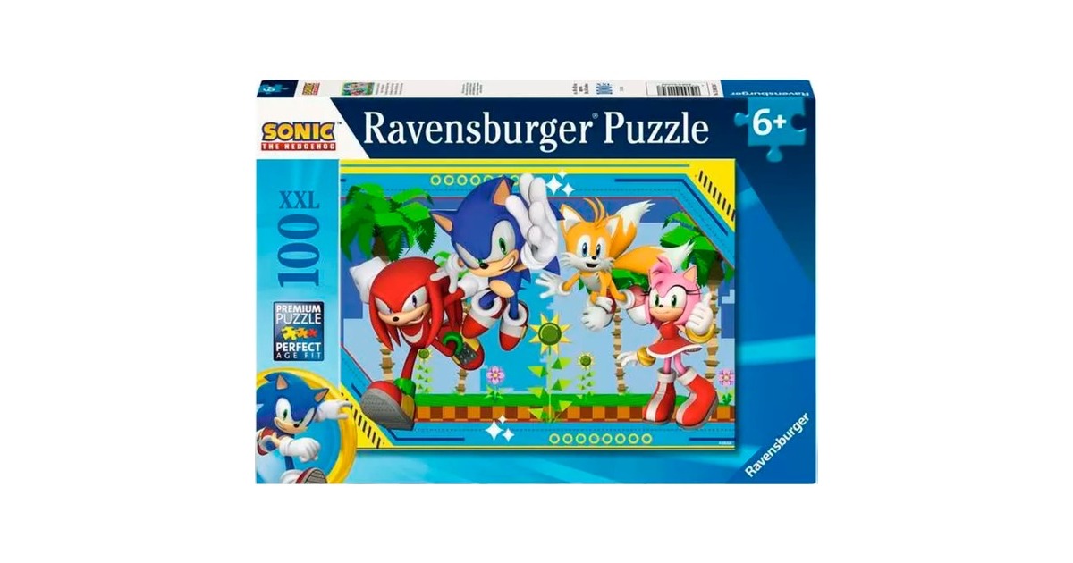 Ravensburger Kinderpuzzle Nichts kann Sonic aufhalten(100 Teile)