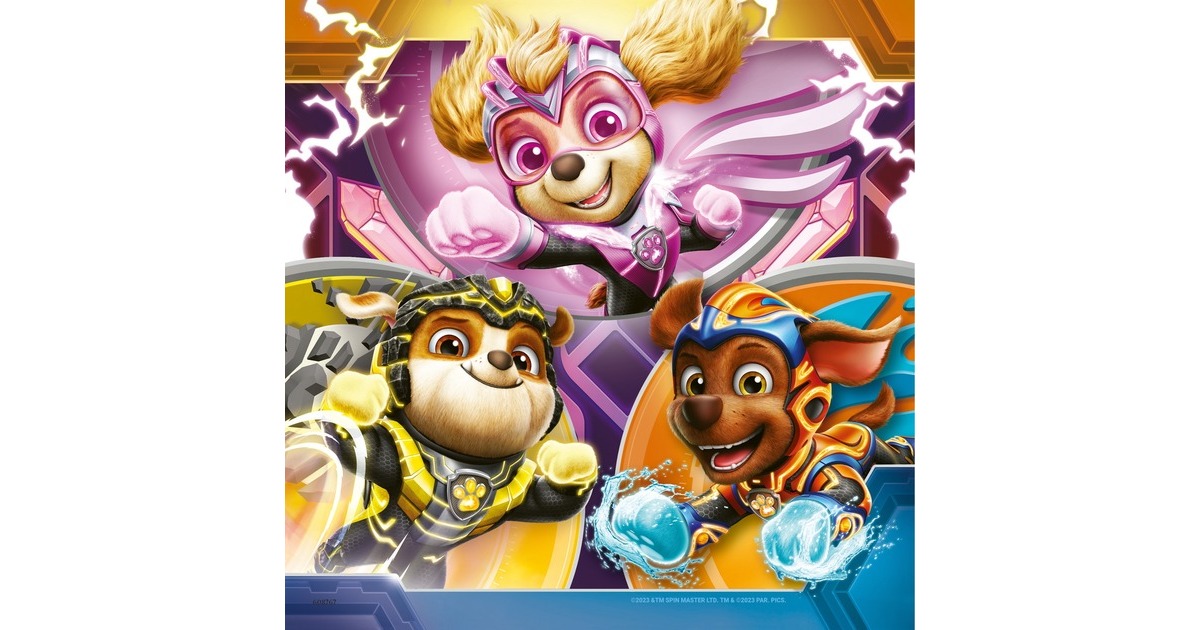 Ravensburger Kinderpuzzle Paw Patrol: The Mighty Movie(3x 49 Teile)