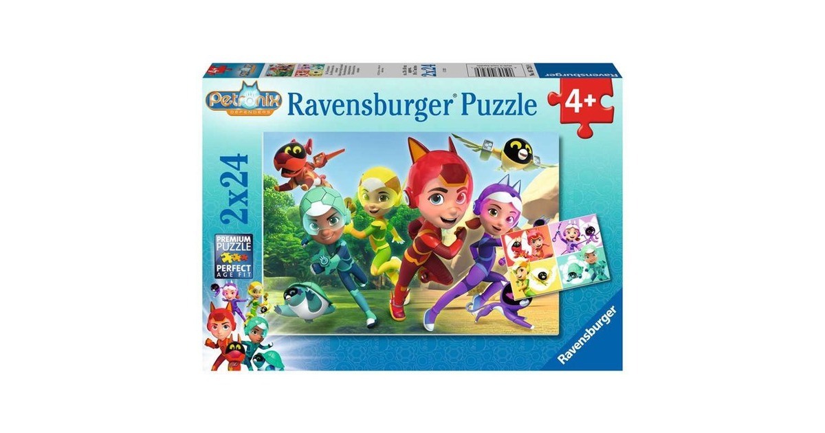 Ravensburger Kinderpuzzle Petronix Die Tierschützer(2x 24 Teile)