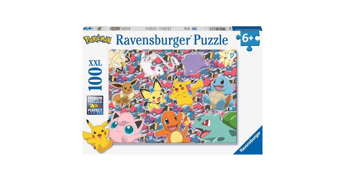 Ravensburger Kinderpuzzle Pokémon - Bereit zu kämpfen!(100 Teile)