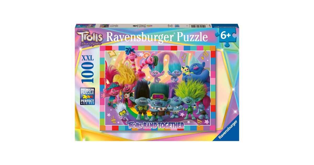 Ravensburger Kinderpuzzle Trolls 3(100 Teile)