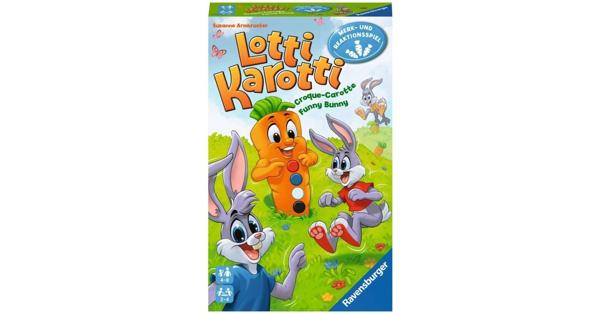 Ravensburger Lotti Karotti Merkspiel, Brettspiel(Reisespiel)