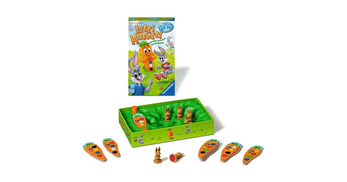 Ravensburger Lotti Karotti Merkspiel, Brettspiel(Reisespiel)