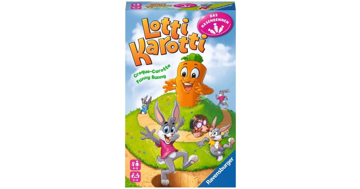 Ravensburger Lotti Karotti -Das Hasenrennen, Brettspiel