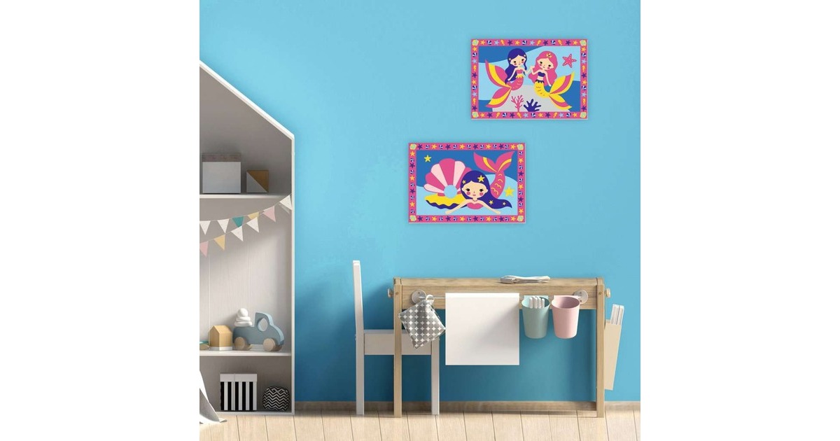 Ravensburger Malen nach Zahlen Junior - Bezaubernde Meerjungfrauen(2 Motive)