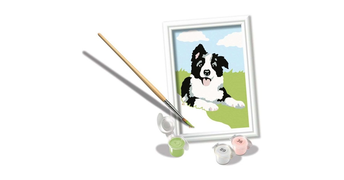 Ravensburger Malen nach Zahlen - Border Collie Welpe