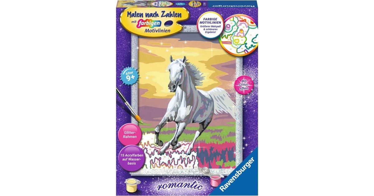 Ravensburger Malen nach Zahlen - Galoppierender Schimmel