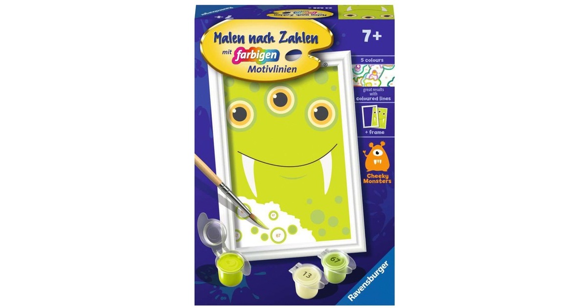 Ravensburger Malen nach Zahlen - Grünes Monster