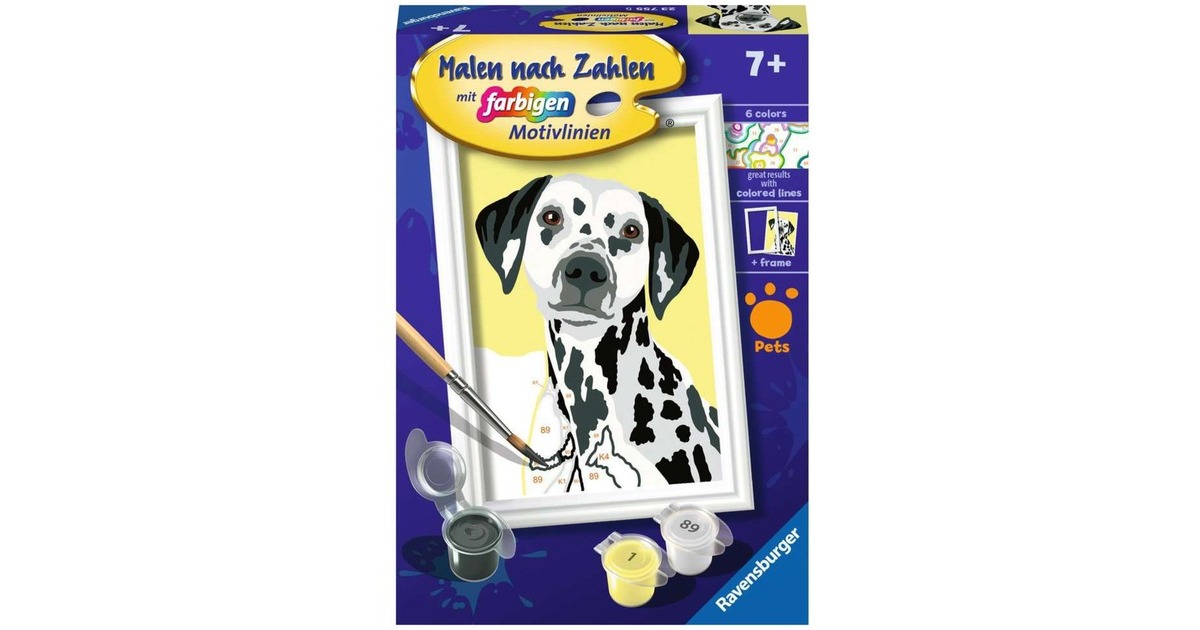 Ravensburger Malen nach Zahlen - Niedlicher Hund
