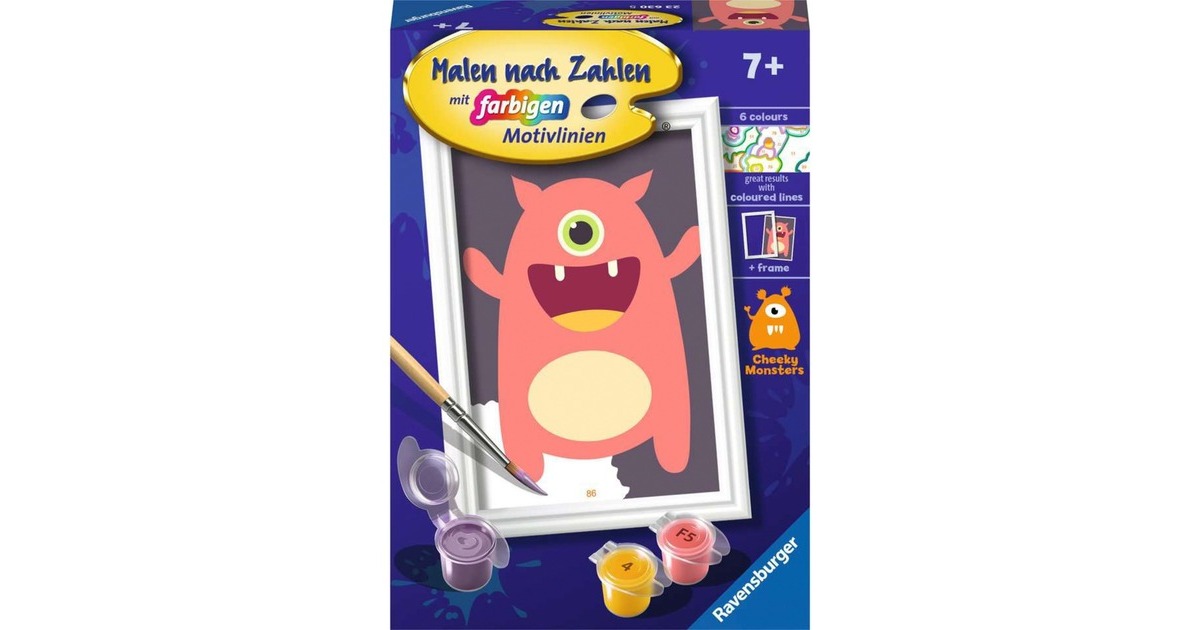 Ravensburger Malen nach Zahlen - Rotes Monster