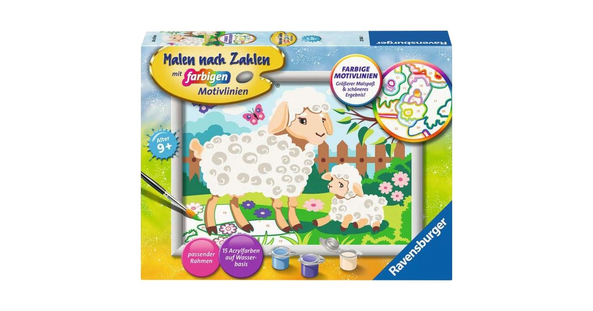 Ravensburger Malen nach Zahlen - Schaf mit Lämmchen