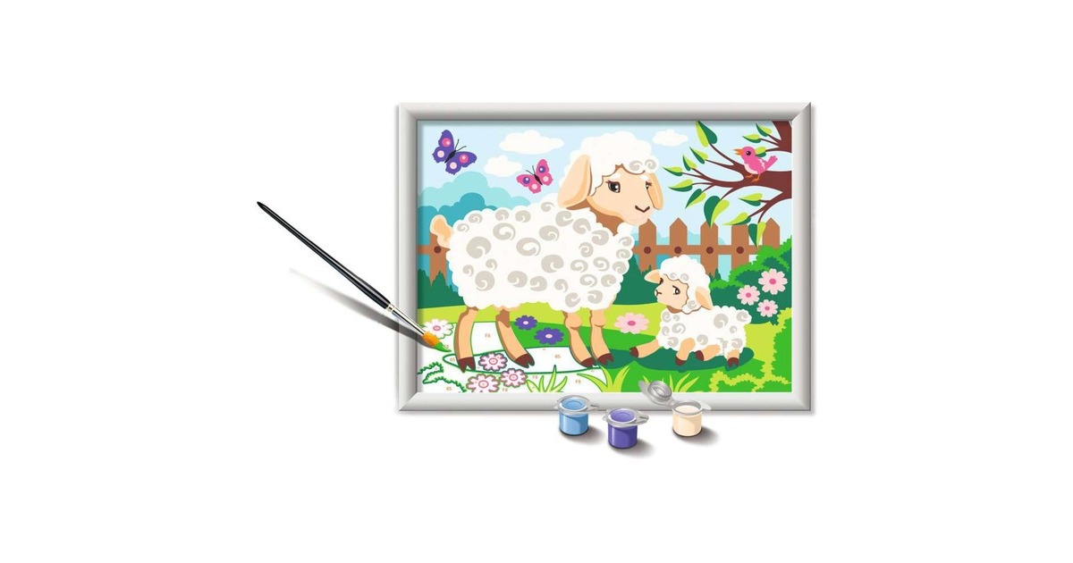 Ravensburger Malen nach Zahlen - Schaf mit Lämmchen
