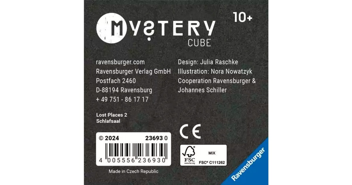 Ravensburger Mystery Cube 'Lost places': Der Schlafsaal, Rätselspiel