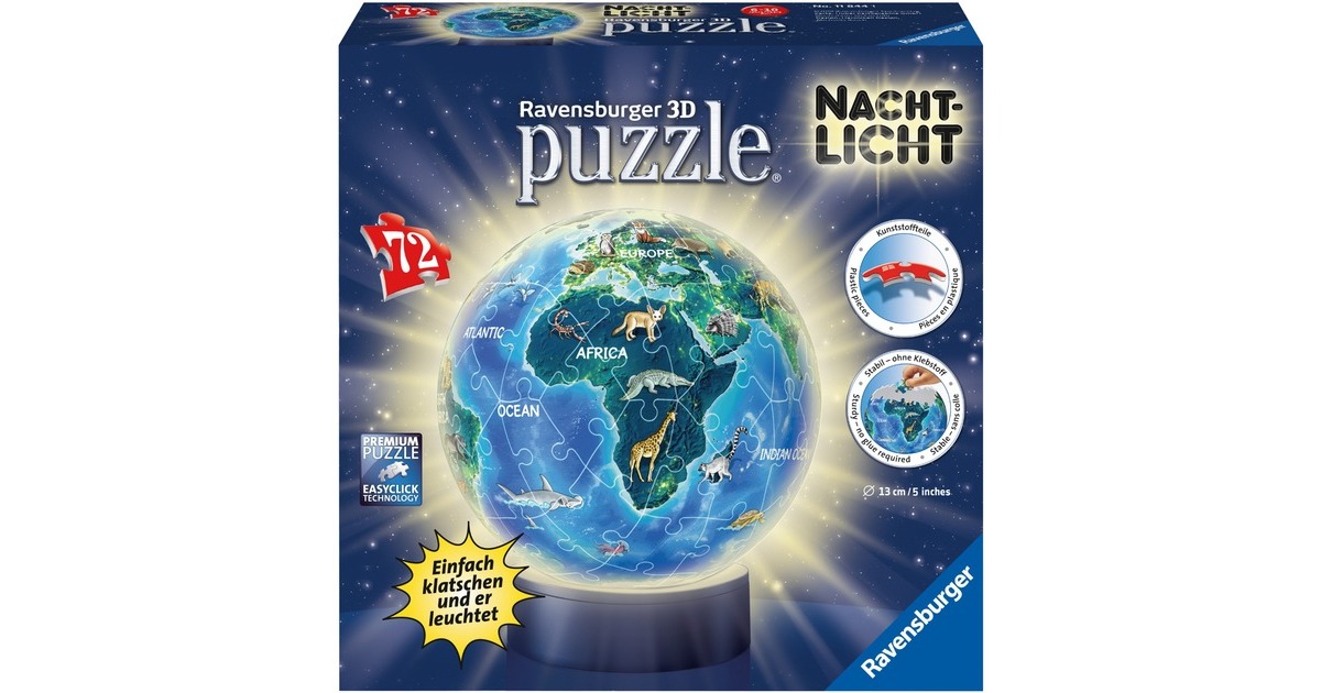 Ravensburger Nachtlicht - Erde bei Nacht, Puzzle