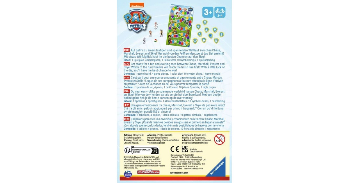 Ravensburger PAW Patrol - Auf zur Zentrale!, Brettspiel