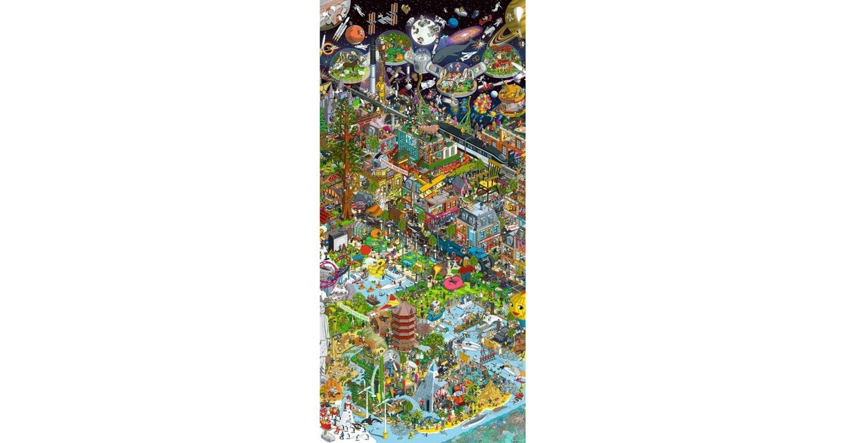 Ravensburger Panorama Puzzle vertical Guinness World Records(2000 Teile)