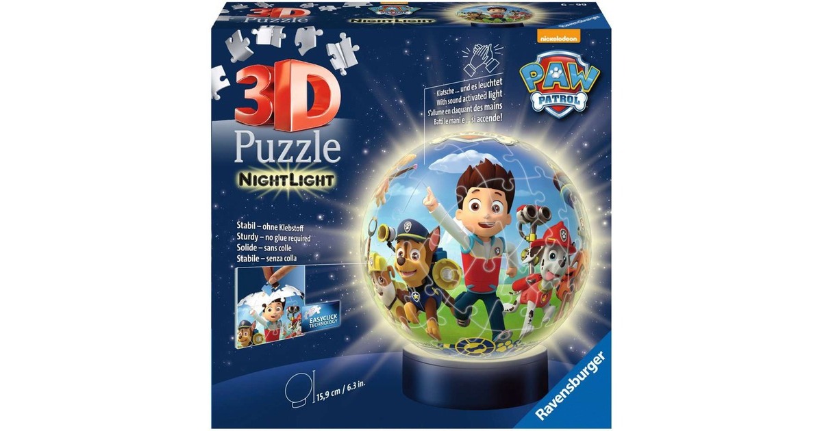 Ravensburger Puzzle-Ball Nachtlicht Paw Patrol