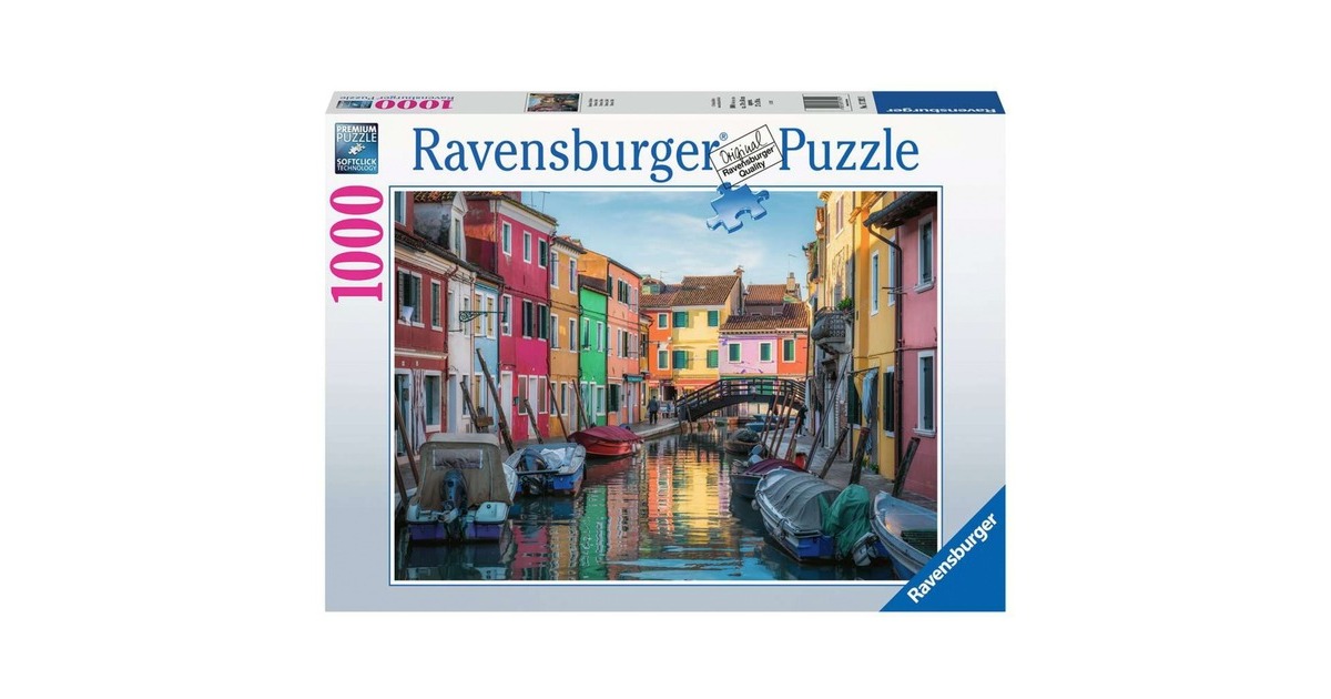 Ravensburger Puzzle Burano in Italien(1000 Teile)