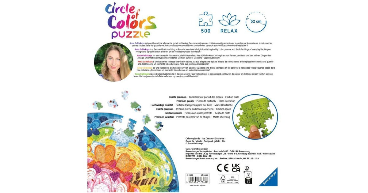 Ravensburger Puzzle Circle of Colors Ice Cream(Teile: 500)