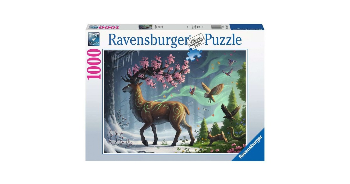 Ravensburger Puzzle Der Hirsch als Frühlingsbote(1000 Teile)