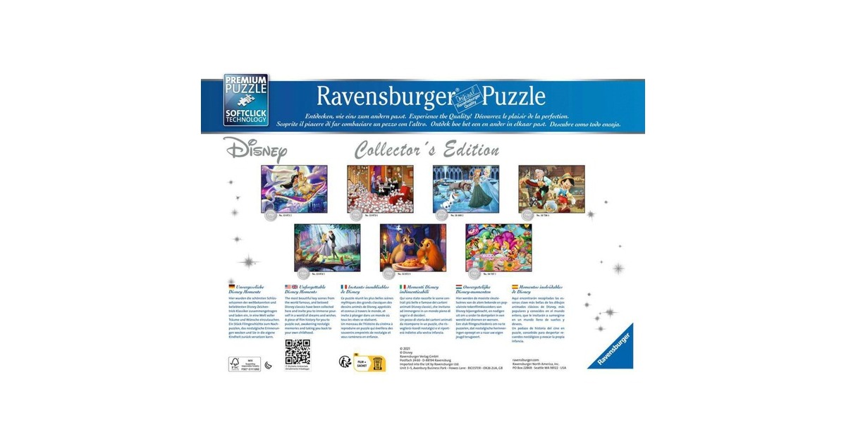 Ravensburger Puzzle Disney Collector's Edition - Susi und Strolch(1000 Teile)